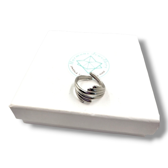 Stainless steel adjustable ring - Picture 2 of 5